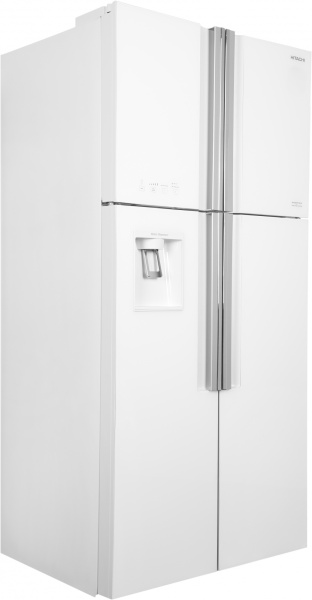 Холодильник Hitachi R-W660PUC7 GPW 2-хкамерн. белый стекло инвертер