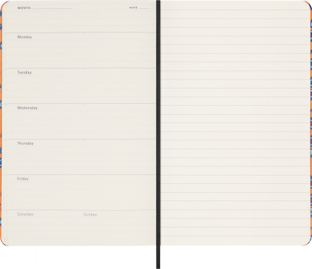 Еженедельник Moleskine LE PRESCIOUS & ETHICAL SILK 130х210мм недатир. обложка текстиль 240стр. оранж
