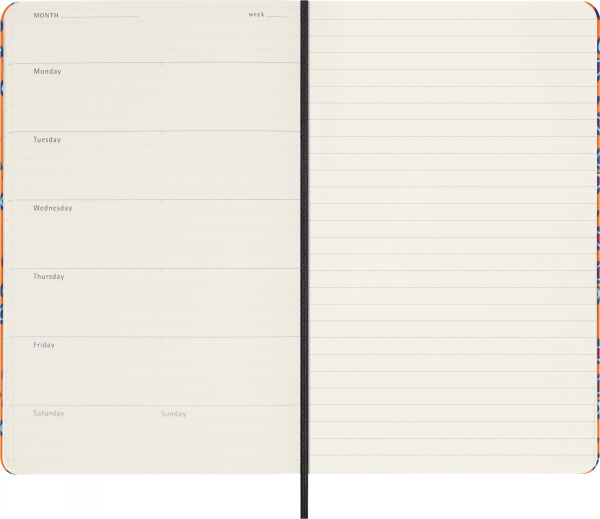 Еженедельник Moleskine LE PRESCIOUS & ETHICAL SILK 130х210мм недатир. обложка текстиль 240стр. оранж