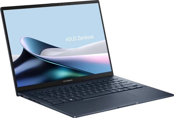 Ноутбук Asus Zenbook 14 OLED UX3405MA-QD1016 Core Ultra 9 185H 32Gb SSD512Gb Intel Arc 14" OLED FHD+ (1920x1200) noOS blue WiFi BT Cam Bag (90NB11R1-M01UB0)