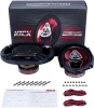 Колонки автомобильные Kicx SP 693 200Вт 92дБ 4Ом 16x23см (6x9дюйм) (ком.:2кол.) коаксиальные трехполосные