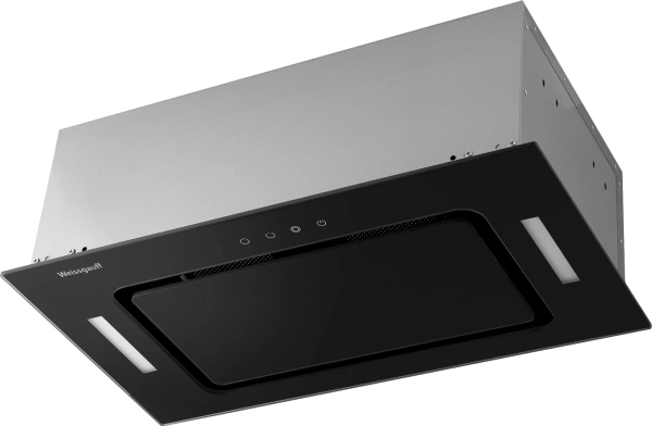 Вытяжка встраиваемая Weissgauff Intense 600 Touch черный/стекло черное управление: сенсорное (1 мотор)