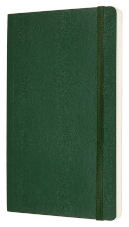 Блокнот Moleskine CLASSIC SOFT QP618K15 Large 130х210мм 192стр. нелинованный мягкая обложка зеленый