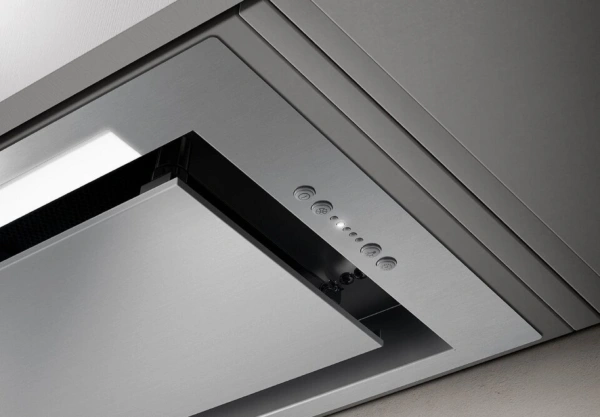Вытяжка встраиваемая Elica Hidden IXGL/A/90 нержавеющая сталь управление: кнопочное (1 мотор)
