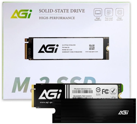 Накопитель SSD AGi PCIe 4.0 x4 2TB AGI2T0G44AI828 AI828 M.2 2280