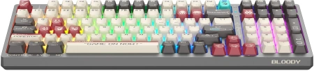 Клавиатура A4Tech Bloody WS98 Pixels Red механическая темно-серый/белый USB беспроводная BT/Radio Multimedia for gamer LED (WS98)