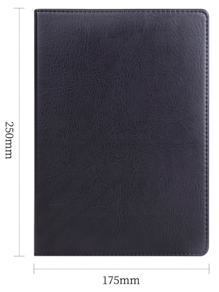 Блокнот Deli 7900 В5 250х175мм искусст. кожа 80л черный