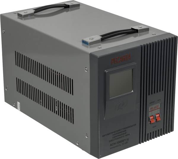 Стабилизатор напряжения Ресанта АСН-10000/1-Ц однофазный серый (63/6/8)