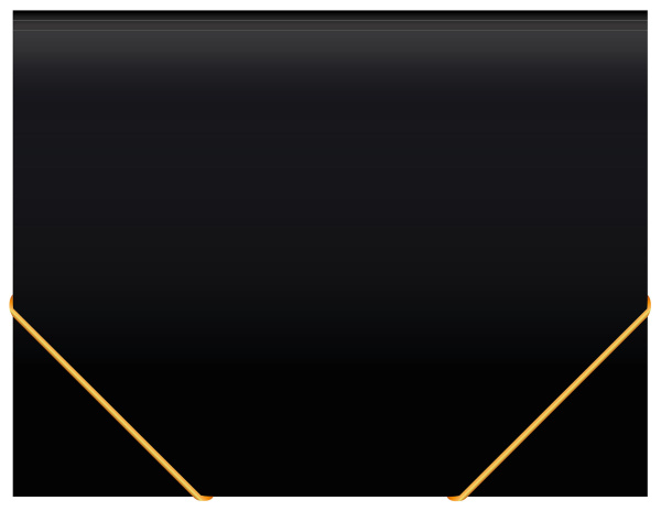 Папка на резинке Бюрократ Black Opal BL510/1 A4 пластик кор.30мм 0.5мм черный