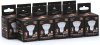 Лампа светодиодная Gauss Black 5Вт цок.:GU10 рефлек. 220B 3000K св.свеч.бел.теп. MR16 (упак.:10шт) (101506105)