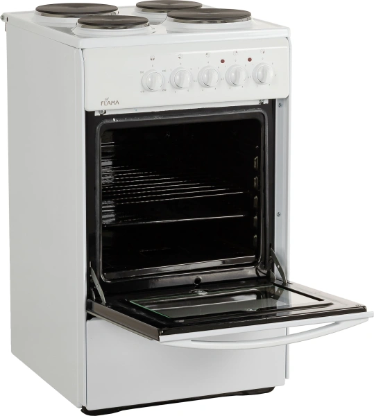 Плита Электрическая Flama AE 1402 W белый эмаль