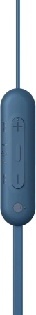 Гарнитура внутриканальные Sony WI-C100 синий беспроводные bluetooth шейный обод (WI-C100/LZ)