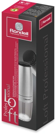 Мельница для перца/соли Rondell Loft Professional RD-1508 стальной упак.:подарочная коробка