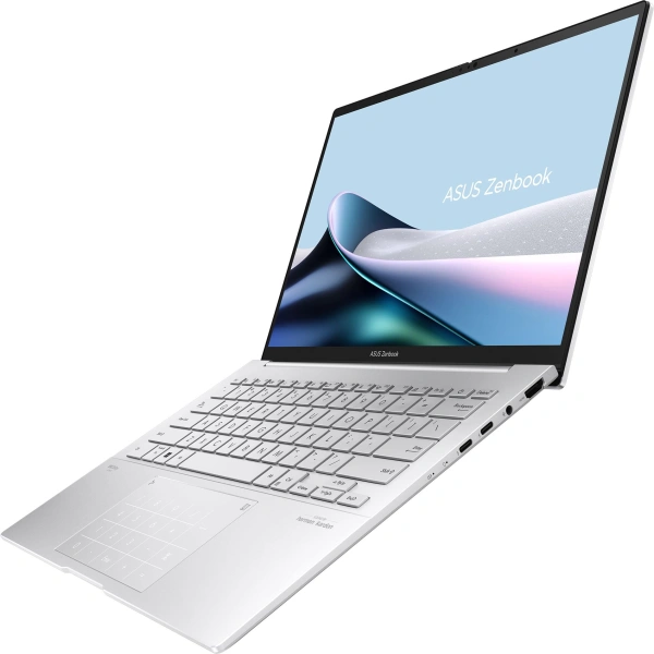 Ноутбук Asus Zenbook 14 OLED UX3405MA-QD988 Core Ultra 5 125H 16Gb SSD512Gb Intel Arc 14" OLED FHD+ (1920x1200) noOS silver WiFi BT Cam Bag (90NB11R2-M01SN0)
