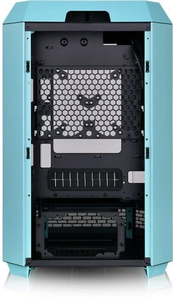 Корпус Thermaltake The Tower 300 Turquoise голубой без БП miniITX 7x120mm 5x140mm 2xUSB3.0 audio bot