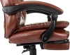 Кресло руководителя Бюрократ T-9950MSG-F коричневый эко.кожа крестов. пластик подст.для ног