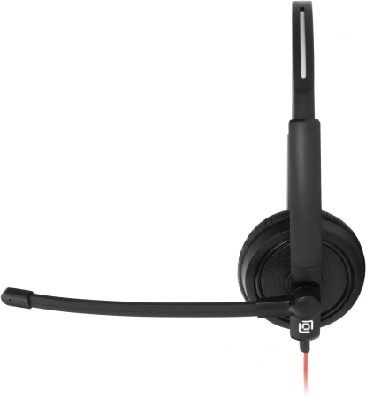 Наушники с микрофоном Оклик HS-L900 черный 1.8м накладные оголовье (1532022)