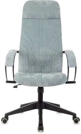 Кресло руководителя Бюрократ CH-610 Fabric серо-голубой Light-28 крестов. пластик