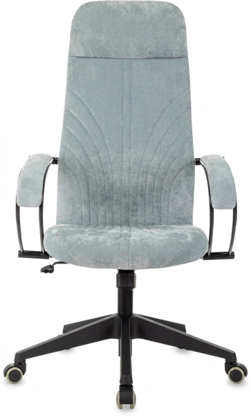 Кресло руководителя Бюрократ CH-610 Fabric серо-голубой Light-28 крестов. пластик