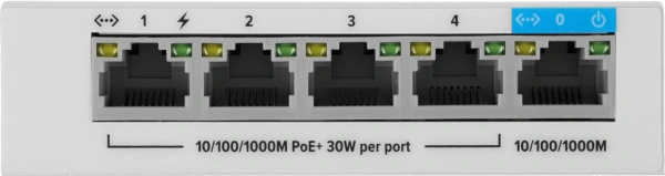 Коммутатор Keenetic KN-4610 (L2) 5x1Гбит/с 4PoE+ 60W неуправляемый