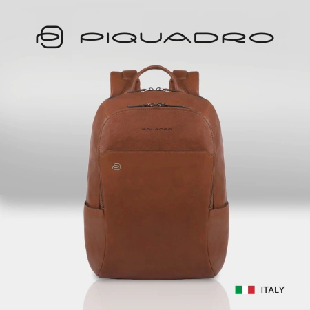 Рюкзак унисекс Piquadro Black Square CA3214B3/CU светло-коричневый кожа