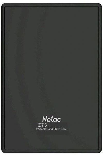 Накопитель SSD Netac USB-C 2000Gb NT01Z7S-002T-32BK Z7S 2.5" черный