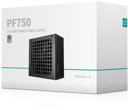 Блок питания Deepcool ATX 750W PF750 80 PLUS WHITE 24+2x(4+4) pin APFC 120mm fan 6xSATA RTL