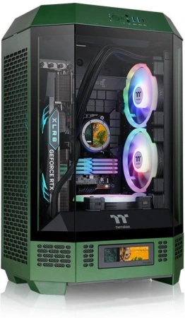 Корпус Thermaltake The Tower 300 Racing Green зеленый без БП miniITX 7x120mm 5x140mm 2xUSB3.0 audio