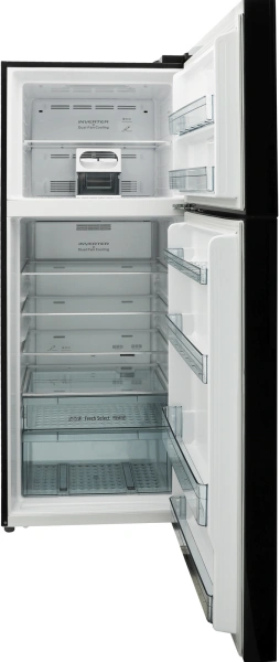 Холодильник Hitachi HRTN7489DF GBKCS 2-хкамерн. черный стекло (HRTN7489DFGBKCS)