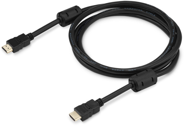 Кабель аудио-видео Buro HDMI 1.4 HDMI (m)/HDMI (m) 3м. феррит.кольца черный (HDMI-19M/19M-3M-MG)