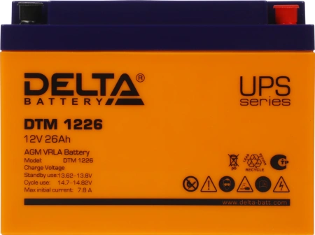 Батарея для ИБП Delta DTM 1226 12В 26Ач