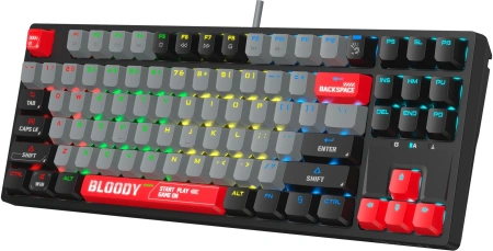 Клавиатура A4Tech Bloody S87 Energy механическая черный/красный USB for gamer LED (S87 USB ENERGY RE