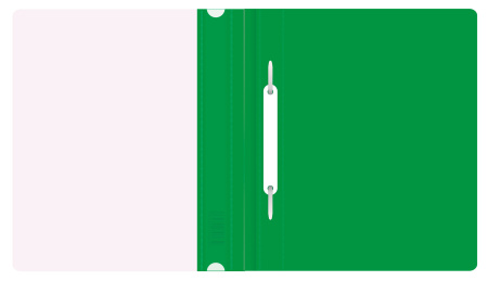 Папка-скоросшиватель Бюрократ Люкс -PSL20A5GRN A5 прозрач.верх.лист пластик зеленый 0.14/0.18