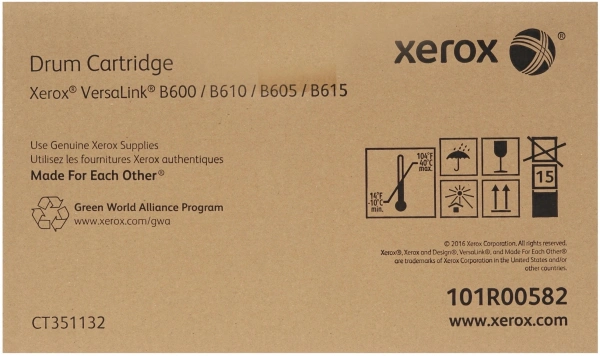 Блок фотобарабана Xerox 101R00582 черный ч/б:60000стр. для B600/B605/B610/B615 Xerox
