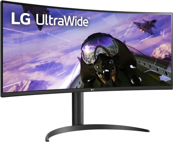 Монитор LG 34" UltraWide 34WP65C-B черный VA LED 21:9 HDMI M/M матовая HAS 300cd 178гр/178гр 3440x1440 160Hz FreeSync DP UW 7.7кг