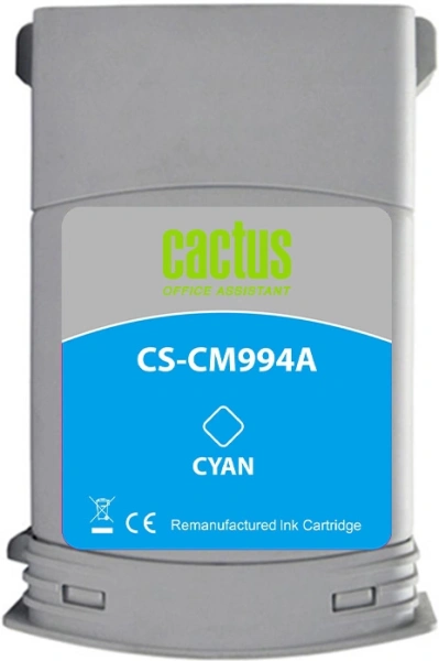 Картридж струйный Cactus CS-CM994A №761 голубой (400мл) для HP DesignJet T7100/Т7200
