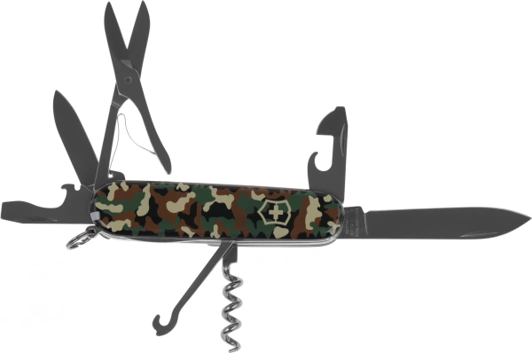 Нож перочинный Victorinox Huntsman (1.3713.94) 91мм 15функц. камуфляж карт.коробка
