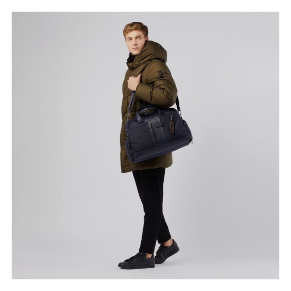 Сумка дорожная Piquadro Brief2 BV4447BR2/N черный ткань/натур.кожа