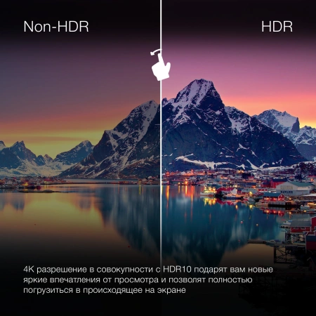 Телевизор LED Hyundai 50" H-LED50BU7100 WebOS Frameless Metal серый/серый 4K Ultra HD 60Hz MEMC DVB-T DVB-T2 DVB-C DVB-S DVB-S2 USB WiFi Smart TV