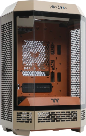 Корпус Thermaltake The Tower 300 Gravel Send коричневый без БП mATX 8x120mm 6x140mm 2xUSB3.0 audio bott PSU