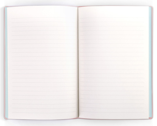 Блокнот Deli EN140LPINK A5 210х143мм искусст. кожа 96л линейка мягкая обложка розовый