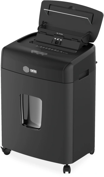 Шредер Cactus CS-SH-D6 с автоподачей (секр.P-4)/перекрестный/120лист./23лтр./скрепки/скобы/пл.карты