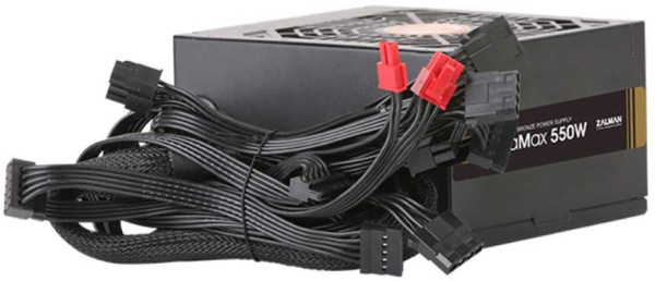 Блок питания Zalman ATX 550W ZM550-GVII 80+ bronze (20+4pin) APFC 120mm fan 5xSATA RTL