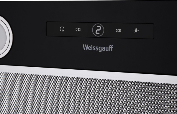 Вытяжка встраиваемая Weissgauff BOX 1200 BL черный управление: сенсорное (1 мотор)