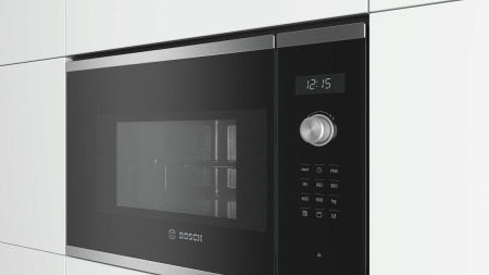 Микроволновая Печь Bosch BEL554MS0 25л. 900Вт черный/нержавеющая сталь (встраиваемая)