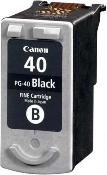 Картридж струйный Canon PG-40BK 0615B001 черный (400стр.) для Canon FAX-JX200, FAX-JX500; PIXMA IP1200, IP1700, IP2200, IP6210, MP140, MP150, MP160, MP170, MP180, MP190, MP210, MP220, MP450, MP460, MP470, MX300, MX310, iP1300, iP1600, iP1800, iP1900, iP25
