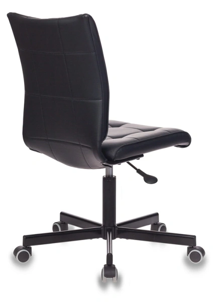 Кресло Бюрократ CH-330M черный Leather Black эко.кожа крестов. металл черный