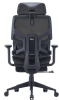 Кресло Cactus CS-CHR-MC01-BK черный сет./эко.кожа с подголов. крестов. пластик