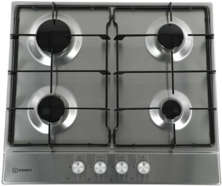 Газовая варочная поверхность Indesit THPM 641 W/IX/I нержавеющая сталь