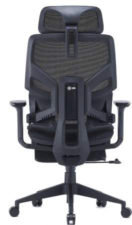 Кресло Cactus CS-CHR-MC01-BK черный сет./эко.кожа с подголов. крестов. пластик